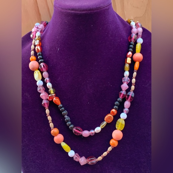 LGBTQ & Pride Rainbow Chunky Necklace from Recycled Materials - Picture 3 of 8